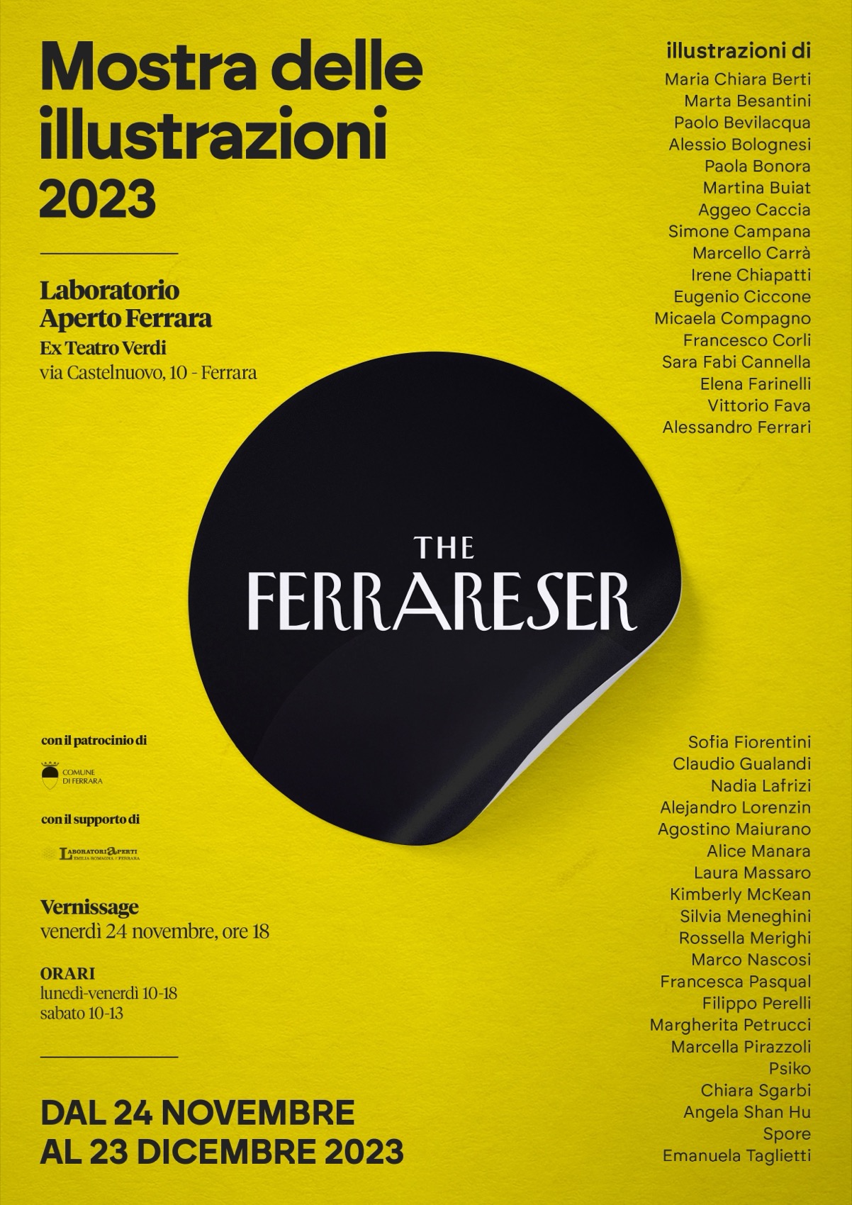 Featured image for “The Ferrareser torna in mostra con le copertine, un volume di storie illustrate e 7 laboratori artistici”