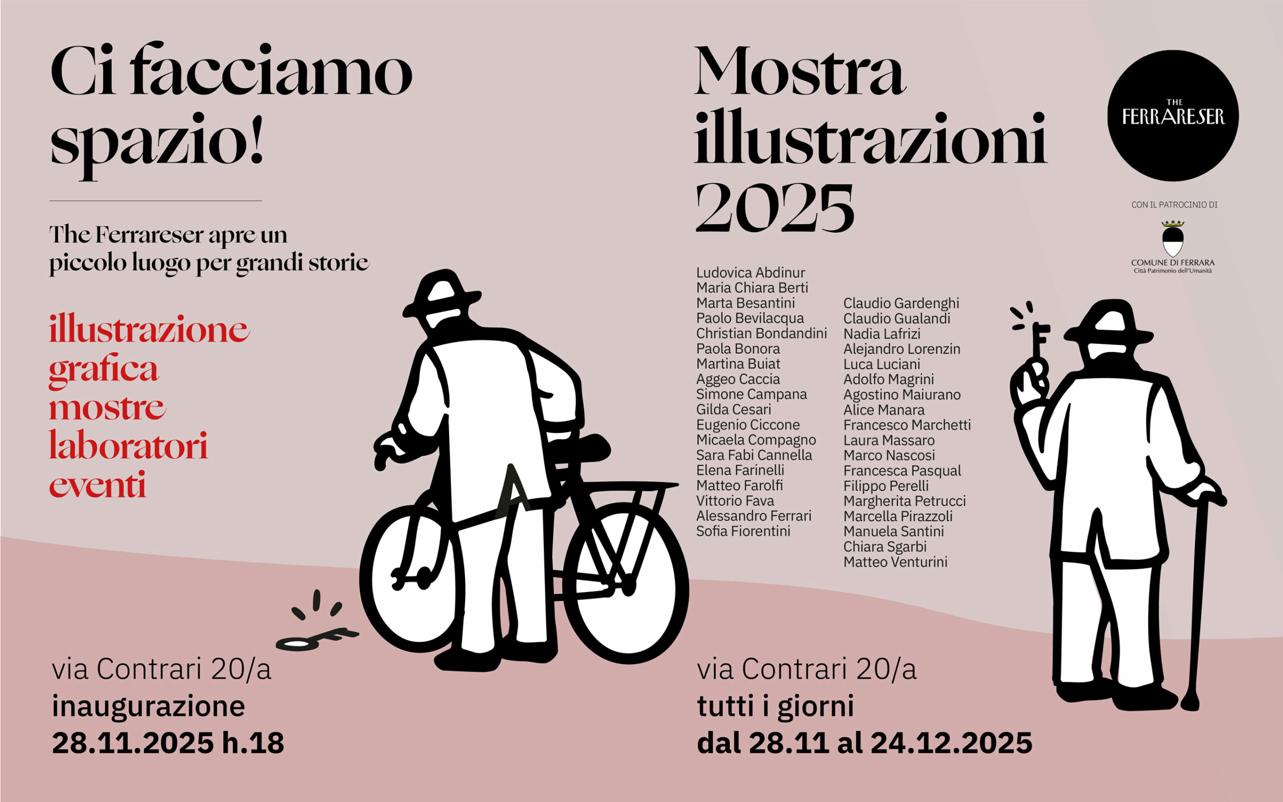 Featured image for “Ci facciamo spazio! The Ferrareser inaugura la mostra 2025”