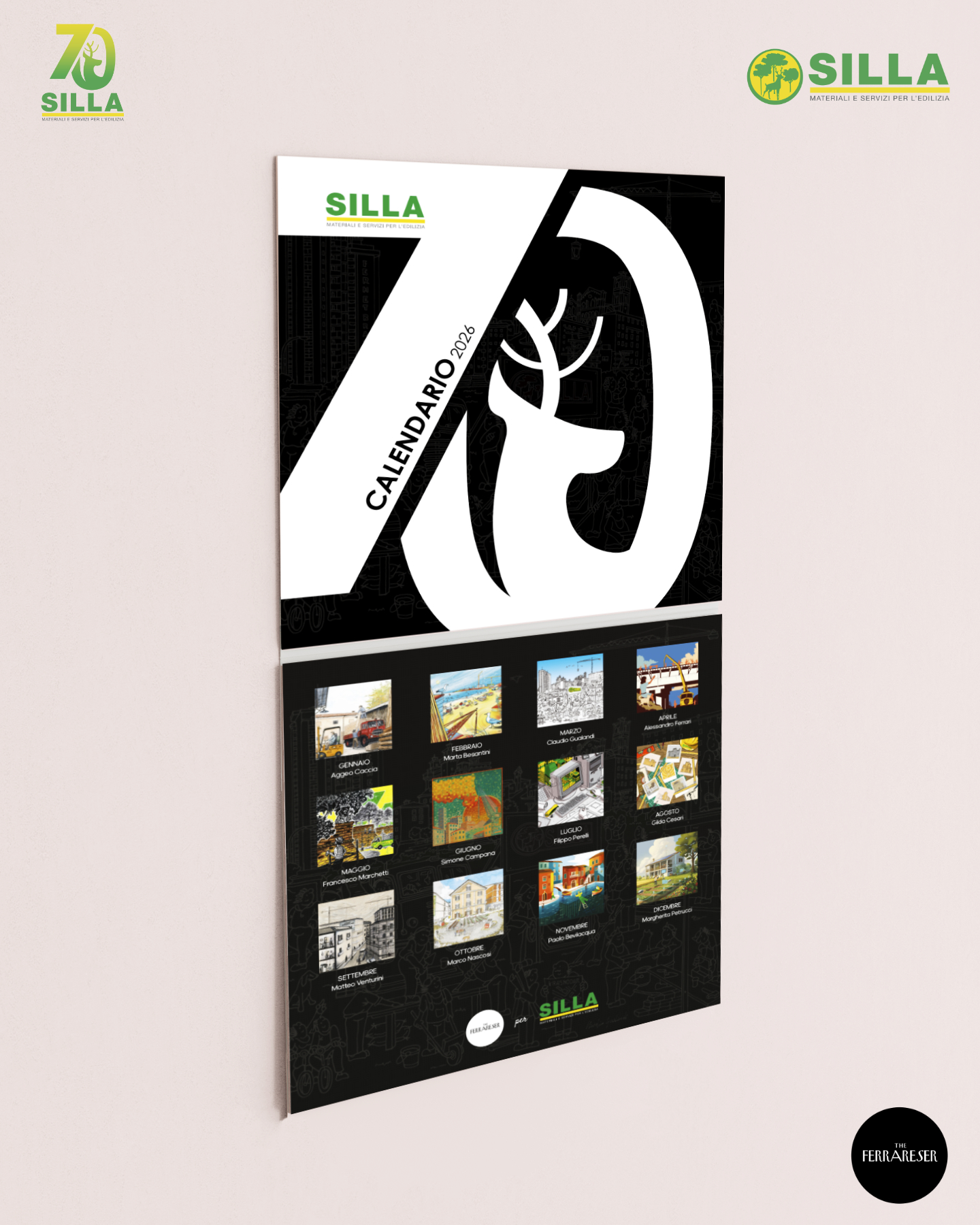 Featured image for “SILLA celebra i suoi 70 anni con un calendario speciale illustrato da The Ferrareser”