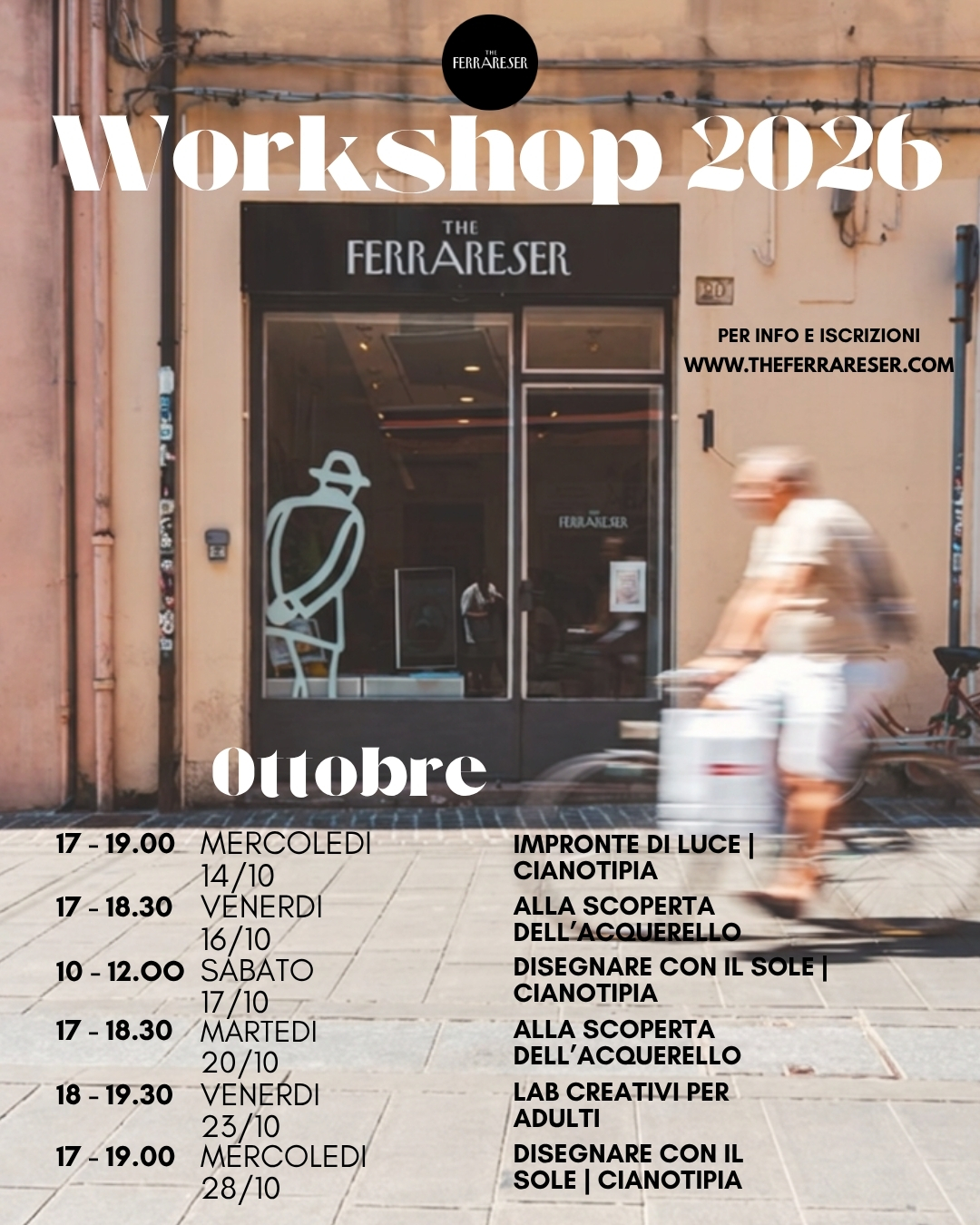 Featured image for “Sono in partenza i laboratori e workshop di The Ferrareser, per bambini e adulti: scopri il calendario e iscriviti subito!”